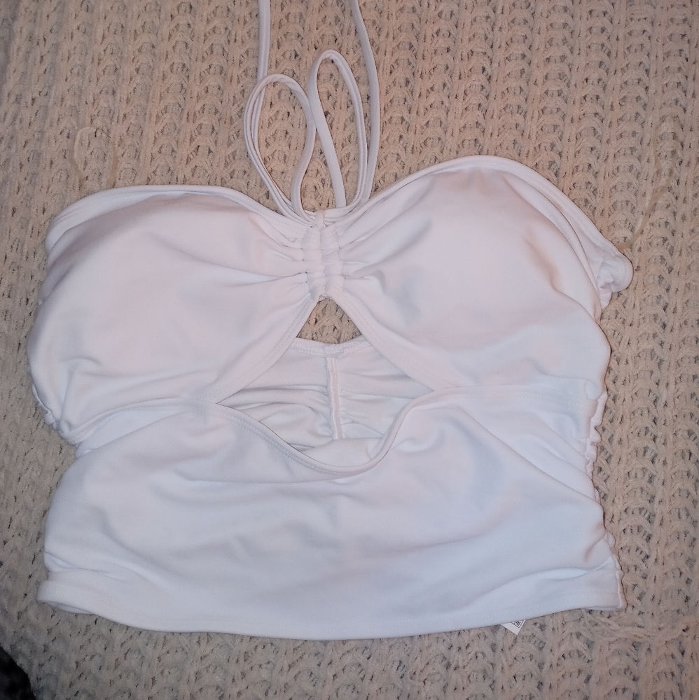 White bikini top